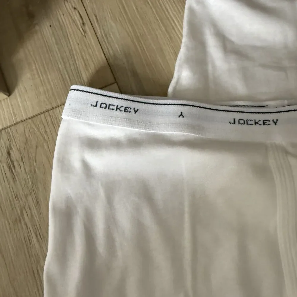 3 Pair  Y-FRONT  Vintage Men's Jockey Classic Briefs  White Cotton Size 42 NWOT